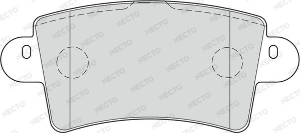Necto FD6894V - Гальмівні колодки, дискові гальма autozip.com.ua