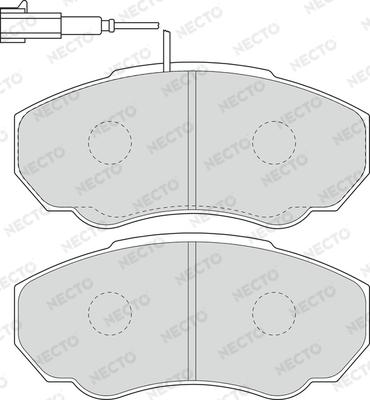 Necto FD6895V - Гальмівні колодки, дискові гальма autozip.com.ua