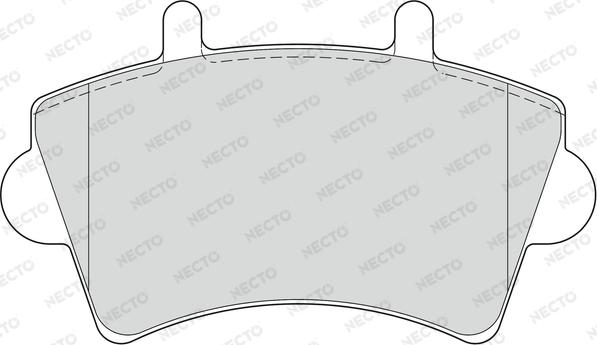 Necto FD6893V - Гальмівні колодки, дискові гальма autozip.com.ua