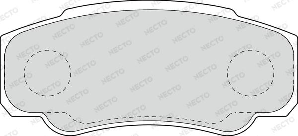 Necto FD6897V - Гальмівні колодки, дискові гальма autozip.com.ua