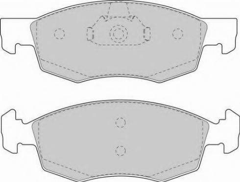 Necto FD6846N - Гальмівні колодки, дискові гальма autozip.com.ua