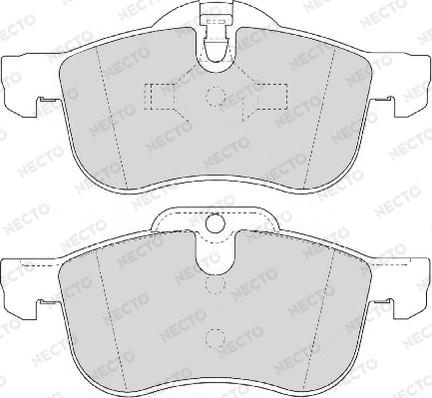 Necto FD6854A - Гальмівні колодки, дискові гальма autozip.com.ua