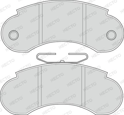 Necto FD685V - Гальмівні колодки, дискові гальма autozip.com.ua