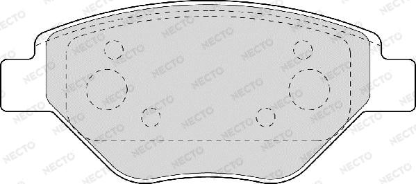 Necto FD6864A - Гальмівні колодки, дискові гальма autozip.com.ua