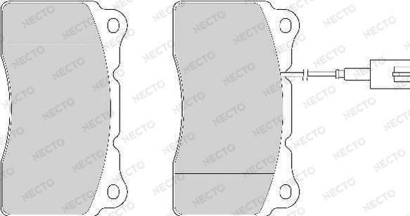 Necto FD6868A - Гальмівні колодки, дискові гальма autozip.com.ua