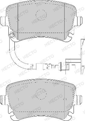 Necto FD6863A - Гальмівні колодки, дискові гальма autozip.com.ua