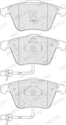 Necto FD6862A - Гальмівні колодки, дискові гальма autozip.com.ua