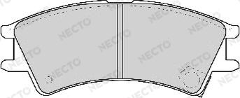 Necto FD6867A - Гальмівні колодки, дискові гальма autozip.com.ua