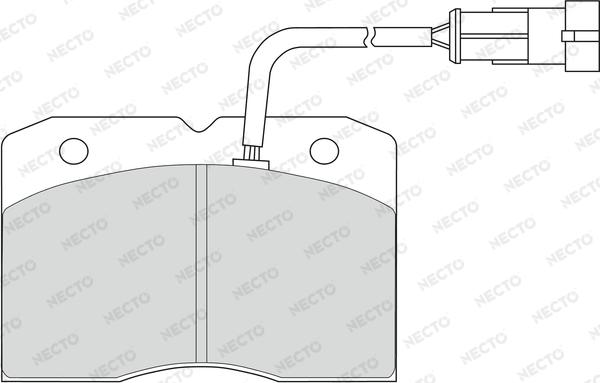 Necto FD6806V - Гальмівні колодки, дискові гальма autozip.com.ua