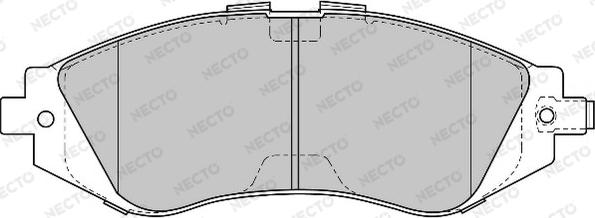 Necto FD6819A - Гальмівні колодки, дискові гальма autozip.com.ua