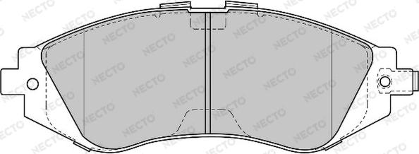 Necto FD6815A - Гальмівні колодки, дискові гальма autozip.com.ua