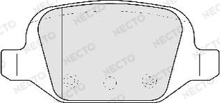 Necto FD6810A - Гальмівні колодки, дискові гальма autozip.com.ua
