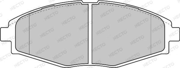 Necto FD6818A - Гальмівні колодки, дискові гальма autozip.com.ua