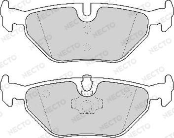 Necto FD6839A - Гальмівні колодки, дискові гальма autozip.com.ua