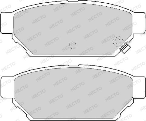 Necto FD6827A - Гальмівні колодки, дискові гальма autozip.com.ua