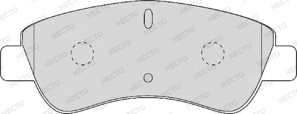 Necto FD6874A - Гальмівні колодки, дискові гальма autozip.com.ua