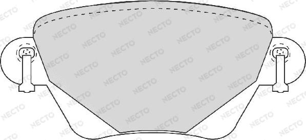 Necto FD6878A - Гальмівні колодки, дискові гальма autozip.com.ua