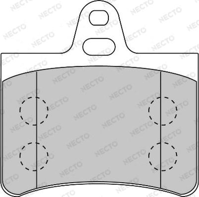 Necto FD6877A - Гальмівні колодки, дискові гальма autozip.com.ua