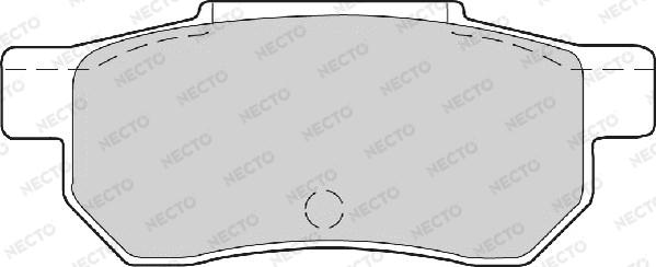 Necto FD6344A - Гальмівні колодки, дискові гальма autozip.com.ua
