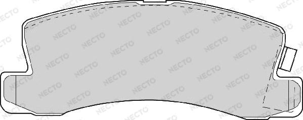 Necto FD6345A - Гальмівні колодки, дискові гальма autozip.com.ua