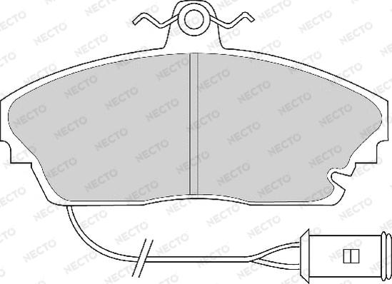 Necto FD6340A - Гальмівні колодки, дискові гальма autozip.com.ua