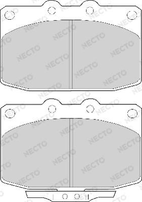 Necto FD6348A - Гальмівні колодки, дискові гальма autozip.com.ua