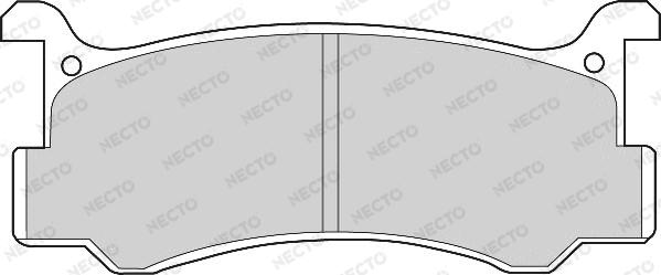 Necto FD6347A - Гальмівні колодки, дискові гальма autozip.com.ua