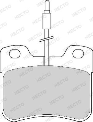 Necto FD6369A - Гальмівні колодки, дискові гальма autozip.com.ua