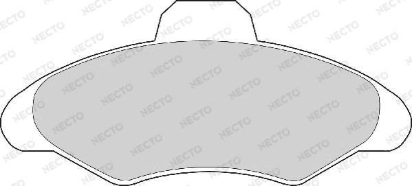 Necto FD6314A - Гальмівні колодки, дискові гальма autozip.com.ua