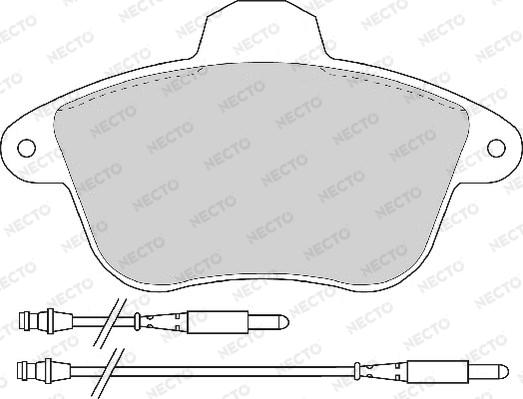 Necto FD6317A - Гальмівні колодки, дискові гальма autozip.com.ua