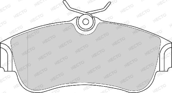 Necto FD6382A - Гальмівні колодки, дискові гальма autozip.com.ua