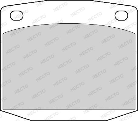 Necto FD6334A - Гальмівні колодки, дискові гальма autozip.com.ua