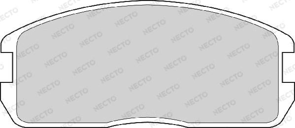 Necto FD6337A - Гальмівні колодки, дискові гальма autozip.com.ua