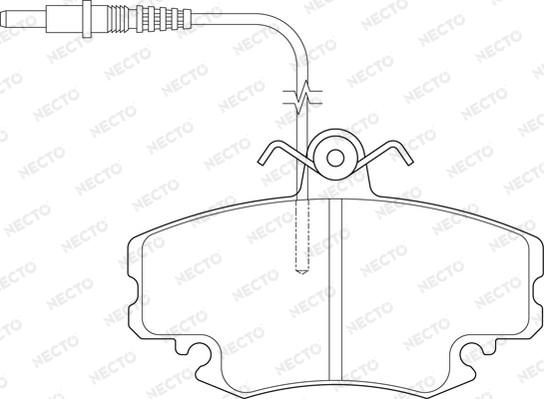 Necto FD6324A - Гальмівні колодки, дискові гальма autozip.com.ua