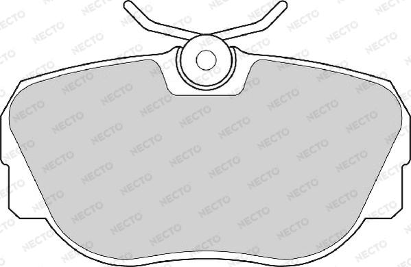 Necto FD6374A - Гальмівні колодки, дискові гальма autozip.com.ua