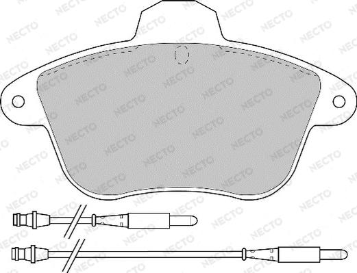 Necto FD6298A - Гальмівні колодки, дискові гальма autozip.com.ua