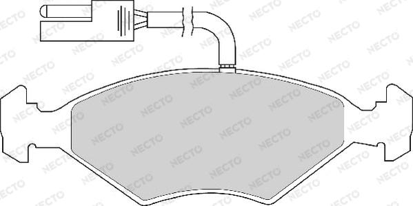 Necto FD6245A - Гальмівні колодки, дискові гальма autozip.com.ua