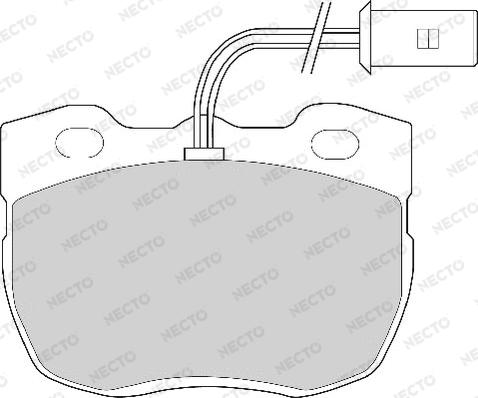 Necto FD6259A - Гальмівні колодки, дискові гальма autozip.com.ua