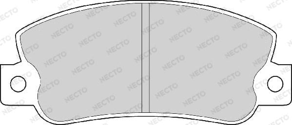 Necto FD6250A - Гальмівні колодки, дискові гальма autozip.com.ua