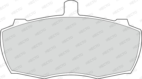 Necto FD6258V - Гальмівні колодки, дискові гальма autozip.com.ua