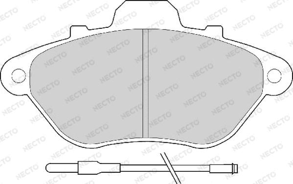 Necto FD6209A - Гальмівні колодки, дискові гальма autozip.com.ua