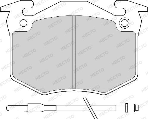 Necto FD620A - Гальмівні колодки, дискові гальма autozip.com.ua