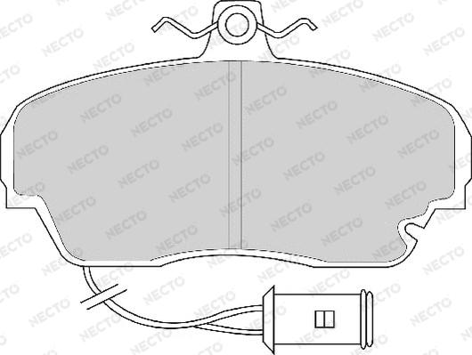 Necto FD6218A - Гальмівні колодки, дискові гальма autozip.com.ua