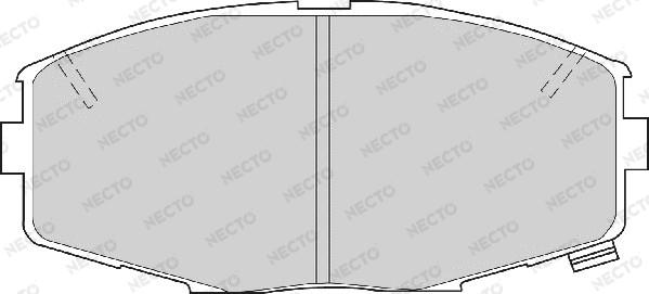 Necto FD6289A - Гальмівні колодки, дискові гальма autozip.com.ua
