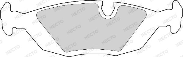 Necto FD6284A - Гальмівні колодки, дискові гальма autozip.com.ua