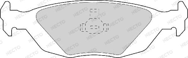 Necto FD6285A - Гальмівні колодки, дискові гальма autozip.com.ua