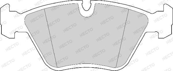 Necto FD6279A - Гальмівні колодки, дискові гальма autozip.com.ua