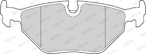 Necto FD6278A - Гальмівні колодки, дискові гальма autozip.com.ua