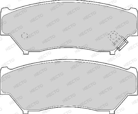 Necto FD6745A - Гальмівні колодки, дискові гальма autozip.com.ua