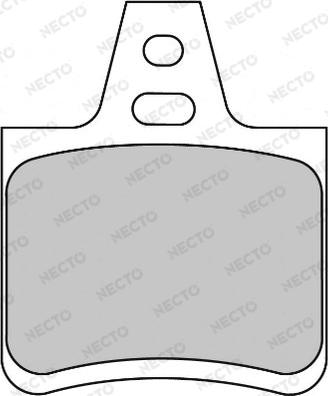 Necto FD6741A - Гальмівні колодки, дискові гальма autozip.com.ua